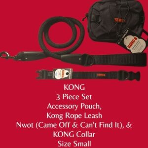 KONG Black 3-Piece Set with Accessory Pouch - 2 NWT( 1 Lost, Nwot)